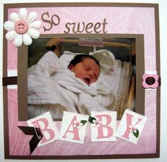 a baby is sleeping in a pink frame