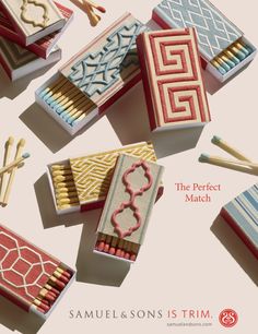 matches and matchesticks are arranged on the cover of an article about matchboxes