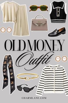 These are 21 old money aesthetic staples. Read the full post on CharmLane.com Outfit Staples, The Old Money Aesthetic, Mulberry Scarf, Money Clothing, Money Dress, Money Clothes, Nautical Chic, Old Money Outfit