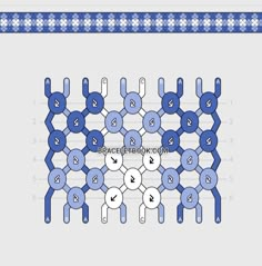 the diagram shows how to make an interlocked chain with numbers and symbols on it