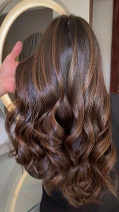 Brown Global Hair Color With Highlights, Highlight Colours For Brown Hair, Coffee Bean Brown Hair, Winter Hair Colours Brunette, Hair Colour Ideas For Brunettes Coloring, Hair Colour For Wavy Hair, Brown Hair Colors For Winter, Brown Hair Colours Ideas, Hair Colour Ideas Brunette