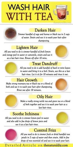 An Incredibly Easy Method That Works For a Healthy Hair How To Darken Hair, Hair Tea, Magia Das Ervas, Wash Hair, Hair Dyes, How To Lighten Hair, Homemade Hair Products, Tea Green