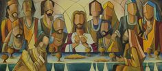 the last supper painting - a picture of the last supper fine art print on canvas