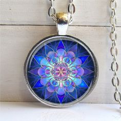 Mandala by Tatyana Nesterova on Etsy Mandala Pendant, Blue Mandala, Celtic Tree Of Life, Art Necklaces, Tree Of Life Necklace, Yoga Jewelry, Flower Pendant Necklace, Tree Of Life Pendant, Silver Jewelry Fashion