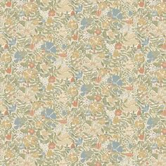 an old wallpaper with many different colored flowers