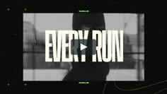 the title for every run is shown in black and white