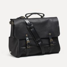 Men's Laptop Bags | Leather Briefcase - Made in France | Bleu de chauffe Bag Outfit Men, Black Bag Outfit, Men Briefcase, Formal Bag, Postman Bag, Laptop Bag Men, Laptops For Sale, Men Bag, Sustainable Leather