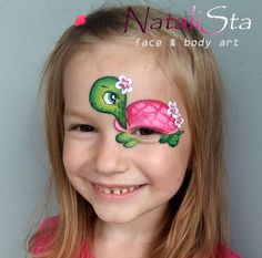 Turtle Face Paint, Animal Face Paintings, Adult Face Painting, Christmas Face Painting, Girl Face Painting, Face Painting Easy, Face Paint Makeup, Kids Face Paint, Glitter Tattoo