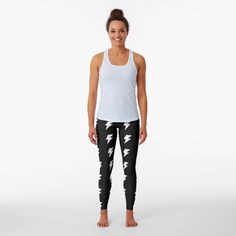 Lightning Bolt - Aesthetic Leggings Aesthetic Leggings, Tribe Warrior, Legging Outfits, White Butterfly, Black Camo, Leggings Design, Love T Shirt, Sports Design, Lightning Bolt