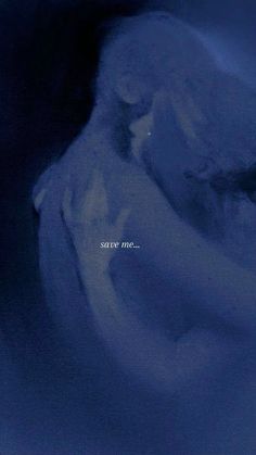 an image of a blue background with the word save me written in white on it