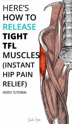 Tfl Muscle, Hip Tightness, Best Exercise For Hips, Fascia Lata, Hip Flexor Exercises, Bursitis Hip, Sciatica Exercises