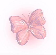 a pink butterfly flying through the air