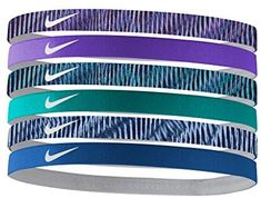 Women's Nike Printed Headbands Assorted 6 PK #affiliate Nike Headbands, Solid And Striped, Solid & Striped, Athletic Wear, Outfits With Leggings, Stripes Design