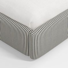 black and white striped bedding with no sheets