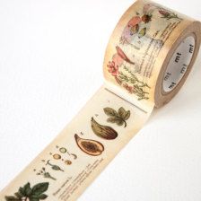 a roll of tape with fruit and leaves on it