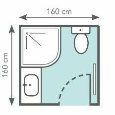 a bathroom with measurements for the toilet, sink and bathtub in one area is shown