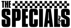 the specials logo is shown in black and white