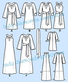 the sewing pattern for this dress is easy to sew, and has long sleeves