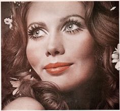 Eye Looks For Hooded Eyes, 70's Makeup, 1970's Makeup, Looks For Hooded Eyes, 70s Hair And Makeup, Makeup Hooded Eyes, 1970s Makeup, Maude Adams, Maud Adams