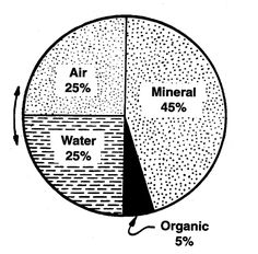 a pie chart showing the percentage of water in different parts of the earth's atmosphere