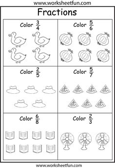 the worksheet for fraction numbers and fractions