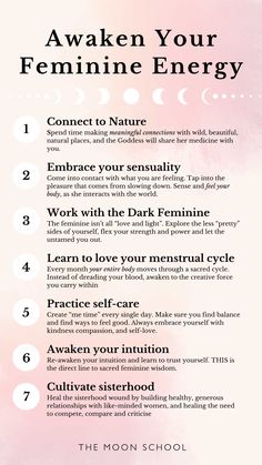 Feminine Energy How To, How To Feel Your Own Energy, Feminine Energy Work, Feminine Energy Practices, How To Activate Dark Feminine Energy, High Feminine Energy Aesthetic, Light Feminine Energy Affirmations, Activate Feminine Energy