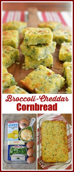 broccoli - cheddar cornbread is an easy and delicious side dish