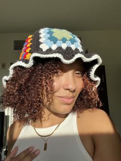 Handmade crochet granny square bucket hat Made to order so please allow up to two weeks to create, thank you! Made from 100% acrylic yarn Please feel free to contact me with further question :) Crochet Granny Square Hat, Granny Square Bucket Hat, Granny Square Hat, Crochet Bee, Crochet Bucket Hat, Crochet Granny Square, Head Hair, Hair Wear, Art Textile