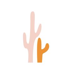 an orange and pink cactus on a white background with the word cactus written below it