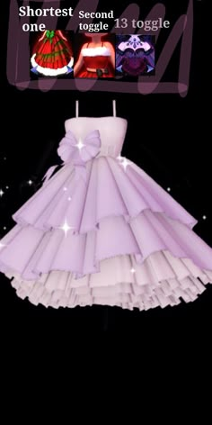 the dress is made out of paper and has a bow on it