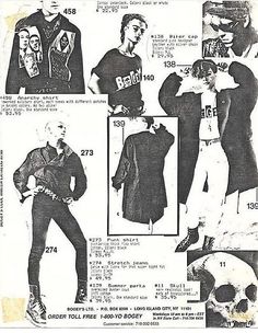 Bogey Underground Vintage Ad London 80s, Punk Style Outfits, Gothic Mode, Fashion London, Goth Subculture, Arte Punk