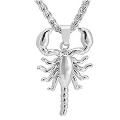 The Ice City Scorpion Necklace is designed for the bold and confident man. Featuring a large scorpion pendant on a 22" chain, this statement necklace is perfect for those who want to make a powerful impression. Inspired by the ancient admiration for the scorpion, this necklace is ideal for Scorpio zodiac signs. Wear this striking piece to feel empowered and noticed, whether at casual gatherings or special events. Jewelry Care: Store in a clean, dry place. Do not wear in water or during sports ac Scorpion Constellation, Ice City, Scorpion Necklace, Zodiac Sign Scorpio, Women Choker Necklace, Zodiac Pendant Necklace, Silver Chain For Men, Geometric Heart, Constellation Necklace