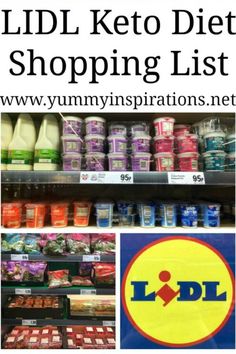 LIDL Keto Shopping List – low carb products and grocery foods to look out for at budget friendly LIDL supermarket. With video grocery haul. Low Carb Products, Healthy Shopping List, Cheap Groceries, Ketogenic Diet Food List, Grocery Foods