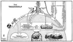 an old map shows the location of different places