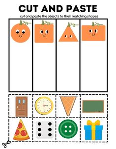 cut and paste worksheet for kids to practice counting the numbers in each letter