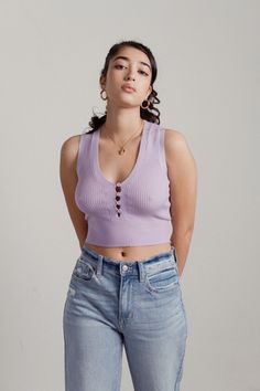 Purple Crop Top, Clothes Trendy, Dresses Trendy, Crop Tank Top, Medium Purple, Trendy Clothing, Keep It Simple, Trendy Dresses, Stay Cool