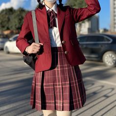 Korean Graduation Suit Japanese Uniform High School Student JK Blazer Girl Long Sleeve Coats Korean Graduation, Graduation Suit, Japanese Uniform, Cosplay Clothes, Private School, High School Students, Girls Long Sleeve, Hair Ideas