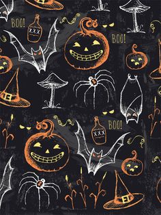 Halloween Chalkboard Photography Backdrop - Halloween-themed chalkboard photography backdrop with hand-drawn pumpkins Chalkboard Halloween, Halloween Chalkboard, Themed Photography, Vintage Chalkboard, Colored Chalk, Halloween Backdrop, Chalkboard Designs, Printed Photo, Pumpkin Party