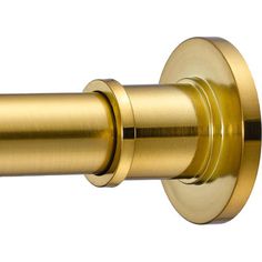 an image of a gold curtain rod on a white background