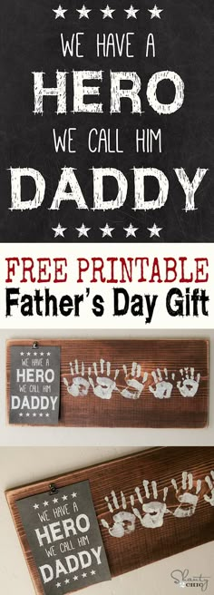 father's day gift idea with free printables