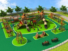 an artist's rendering of a children's play area