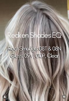 Shadow Root Blonde Shades Eq Formula, Shades Eq Blonde Toner Formulas 10, Shades Eq Toner Formulas Shadow Root, Ashy Toner For Blonde Hair, Ash Blonde Hair Formula, Blonde Formulas Redken, Redken Root Smudge Formula, Adding Dimension To Blonde Hair, Shades Eq Root Smudge Formula