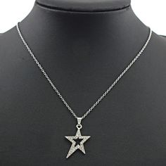 Dazzling in design, this Y2K Star Pendant Necklace features an intricate star pattern in beautiful zinc alloy metal. A link chain completes the look for a stunning, eye-catching piece of jewelry. DETAILSPattern Type: StarMetals Type: Zinc alloyMaterial: MetalChain Type: Link Chain Y2k Chain, B Day Gifts, Diamond Star Necklace, Pentagram Necklace, Jewelry Y2k, Y2k Star, Pentagram Pendant, Dr Aesthetic, Better Cr Dr