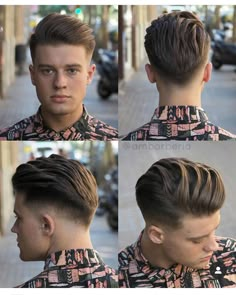 Hairstyle 360, Cool Mens Haircuts, Men Hair Color, Cool Hairstyles For Men, Corte De Cabelo Masculino