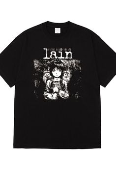 Serial Experiments Lain T-Shirt Unisex Y2K Anime Dullcore Lain Serial Experiments Shirt, Lain Shirt, Retro Anime Aesthetic, Animecore Aesthetic, E Girl Style, Character Customization, Y2k Anime, Serial Experiments Lain, Aesthetic Stores