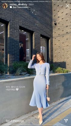 Sunday Dress Outfit, The Old Money Aesthetic, Money Dress, Elegant Outfit Classy, Sunday Dress, Elegant Dresses Classy, Korean Fashion Dress, Elegante Casual, Classy Work Outfits