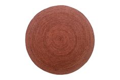 a round rug on a white background with no one in the room to see it