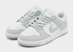 Nike Dunk Low Light Silver White Corduroy Women's FN7658-100 Brand NEW!! SKU: FN7658-100 CONDITION: BRAND NEW WITH BOX  ALL products are in hand ready to ship !! Cute Jordans, Nike React, Pretty Shoes, Dream Shoes, Trendy Shoes