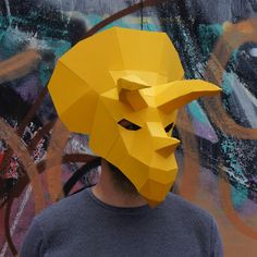 Triceratops Mask - Wintercroft
 - 1 Bull Mask, Low Poly Mask, Dinosaur Mask, Mascaras Halloween, Monster Mask, Surviving In The Wild, Folding Paper, Mask Template, Children's Mask