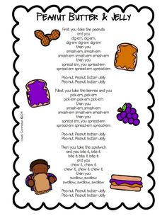 the peanut butter and jelly poem